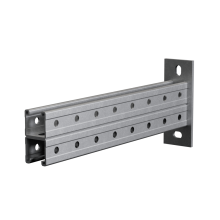 Страт-консоль двойная усиленная 41х41 L150 s:2,5 мм (тройная перфорация) КМ-Профиль (2KSSU41-150 3P)