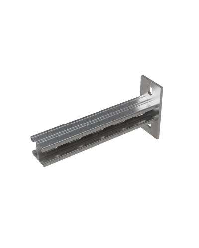 Страт-консоль двойная усиленная развернутая 41х21 L250 s:2,5 мм КМ-профиль (2KSSUR21-250) в Ростове-на-Дону Аксессуары для лотков Pintop.ru