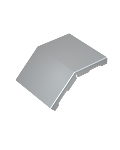 Крышка внешнего вертикального угла 45 гр. 50 мм КМ-Профиль (KVL45-50) в Ростове-на-Дону Аксессуары для лотков Pintop.ru