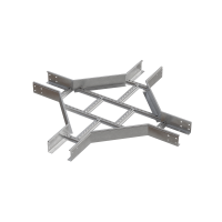 Х-разветвитель лестничный 100х400х1,5 мм HD85 N КМ-профиль (LXD100-400-1.5 HD85 N)