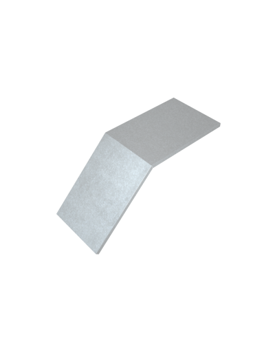 Крышка лестничного вертикального внешнего угла 45 гр. 500 мм HD85 КМ-профиль (KLVL45-500 HD85) в Ростове-на-Дону Аксессуары для лотков Pintop.ru