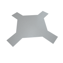 Крышка лестничного Х-разветвителя 100 мм HD КМ-Профиль (KLXD100 HD)