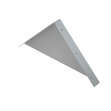 Заглушка двускатной крышки 400 мм HD85 КМ-профиль (ZKLZ400 HD85)