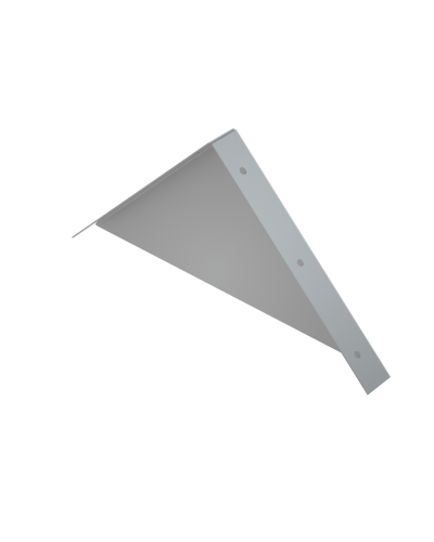 Заглушка двускатной крышки 400 мм HD КМ-Профиль (ZKLZ400 HD) в Ростове-на-Дону Аксессуары для лотков Pintop.ru