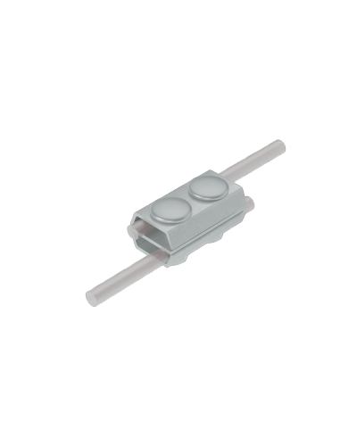 Параллельный соединитель прутка Ø 5-8 мм двойной INOX304 КМ-Профиль (2PS-D5-8 INOX304) в Ростове-на-Дону Монтажные материалы Pintop.ru