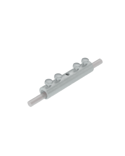 Четырехболтовой сквозной соединитель прутка Ø 5-10 мм КМ-Профиль (4SS-D5-10) в Ростове-на-Дону Крепеж Pintop.ru