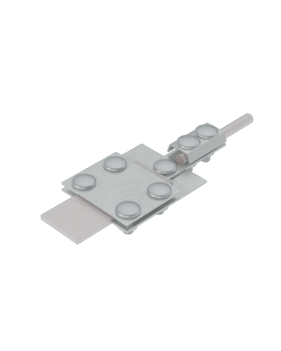 Универсальный контрольный соединитель полоса до 30 мм пруток Ø 5-8 мм КМ-Профиль (UKS-B30-D5-8) в Ростове-на-Дону Аксессуары для лотков Pintop.ru