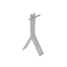 Коньковый держатель зажимной для прутка Ø 5-8 мм H100 мм TD КМ-Профиль (KDZ-H100-D5-8 TD)