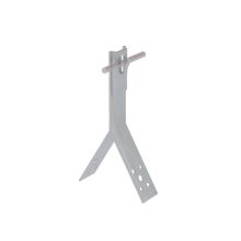 Коньковый держатель зажимной для прутка Ø 5-8 мм H80 мм INOX304 КМ-Профиль (KDZ-H80-D5-8 INOX304)