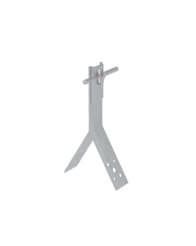 Коньковый держатель зажимной для прутка Ø 5-8 мм H80 мм INOX304 КМ-Профиль (KDZ-H80-D5-8 INOX304) в Ростове-на-Дону Монтажные материалы Pintop.ru