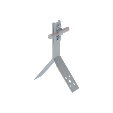 Коньковый держатель болтовой для прутка Ø 5-10 мм H100 мм INOX304 КМ-Профиль (KDB-H100-D5-10 INOX304)