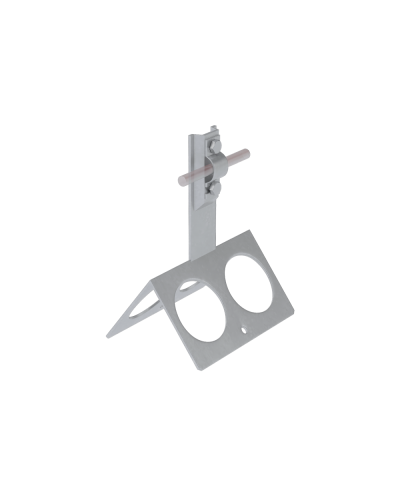 Коньковый держатель болтовой с широким основанием для прутка Ø 5-10 мм H100 мм HD КМ-Профиль (BKDB-H100-D5-10 HD) в Ростове-на-Дону Монтажные материалы Pintop.ru