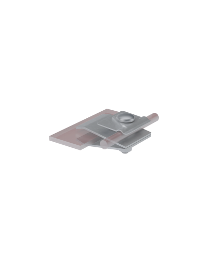 Фальцевый держатель H60 мм для прутка Ø 5-10 мм КМ-Профиль (FD-H60-D5-10) в Ростове-на-Дону Монтажные материалы Pintop.ru