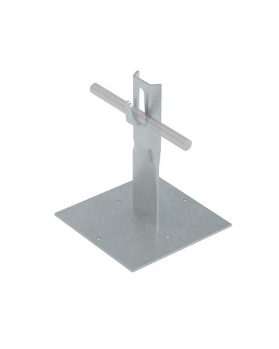 Приклееваемый держатель зажимной для прутка Ø 5-8 мм H150 мм INOX304 КМ-Профиль (PDZ-H150-D5-8 INOX304) в Ростове-на-Дону Монтажные материалы Pintop.ru