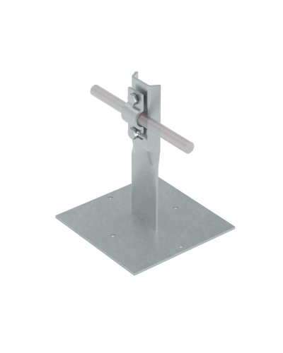 Приклееваемый держатель болтовой для прутка Ø 5-10 мм H90 мм TD КМ-Профиль (PDB-H90-D5-10 TD) в Ростове-на-Дону Монтажные материалы Pintop.ru