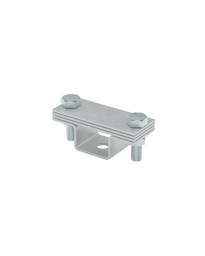 Универсальный держатель на мостовой опоре для полосы до 40 мм с 3 пластинами TD КМ-профиль (UDMO3-B40 TD) в Ростове-на-Дону Монтажные материалы Pintop.ru