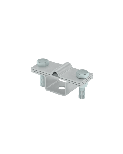 Универсальный держатель на мостовой опоре для прутка Ø 5-8 мм и полосы до 40 мм с 2 пластинами КМ-Профиль (UDMO2-D5-8-B40) в Ростове-на-Дону Монтажные материалы Pintop.ru