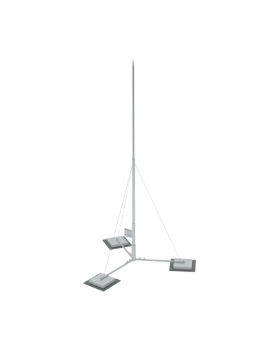 Вольностоящая молниеприемная мачта составная H4 м HD КМ-Профиль (VMR-H4 HD) в Ростове-на-Дону Монтажные материалы Pintop.ru