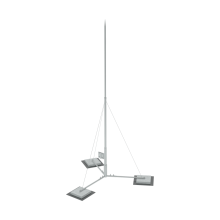 Вольностоящая молниеприемная мачта составная H9,2 м неразборное основание HD КМ-Профиль (TVMR-H9.2 HD)