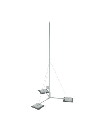 Вольностоящая молниеприемная мачта составная H7,1 м разборное основание HD КМ-Профиль (RTVMR-H7.1 HD) в Ростове-на-Дону Монтажные материалы Pintop.ru
