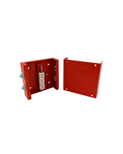 Коробка распределительная огнестойкая КРОПС, IP41, габаритные размеры 200х200х80 мм, для кабелей сечением до 2,5 мм2, 16 клемм КМ-Профиль (FRJB-KM-ST3-2.5-16-КРОПС-IP41) в Ростове-на-Дону Распределительные коробки Pintop.ru