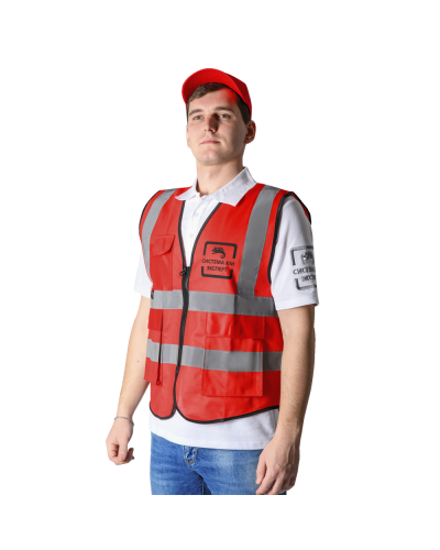 Жилет сигнальный Премиум СИСТЕМА КМ размер L КМ-профиль (Vest-KM-L) в Ростове-на-Дону Монтажные материалы Pintop.ru