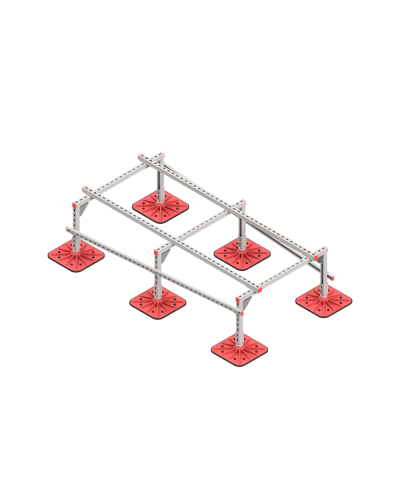 Опорная конструкция для установки оборудования TECHNORAPTOR FOOT 1000х2000 тип 2 КМ-профиль (KM-TR-F-SSEI-1000-2000-2) в Ростове-на-Дону Системы видеонаблюдения Pintop.ru