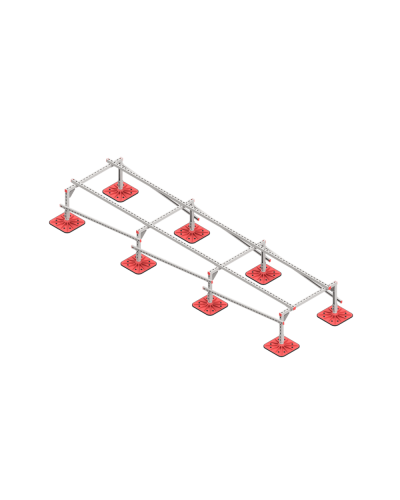 Опорная конструкция для установки оборудования TECHNORAPTOR FOOT 1000х4000 HD КМ-профиль (KM-TR-F-SSEI-1000-4000 HD) в Ростове-на-Дону Системы видеонаблюдения Pintop.ru