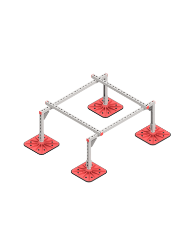 Опорная конструкция для установки оборудования TECHNORAPTOR FOOT 1200х1000 HD КМ-профиль (KM-TR-F-SSEI-1200-1000 HD) в Ростове-на-Дону Системы видеонаблюдения Pintop.ru