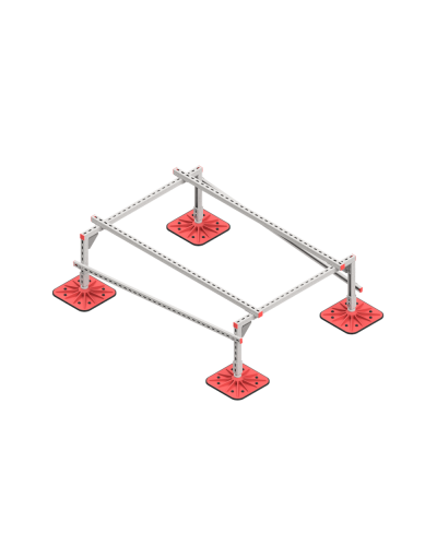 Опорная конструкция для установки оборудования TECHNORAPTOR FOOT 1200х1700 HD КМ-профиль (KM-TR-F-SSEI-1200-1700 HD) в Ростове-на-Дону Системы видеонаблюдения Pintop.ru