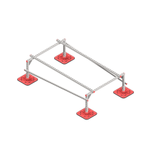 Опорная конструкция для установки оборудования TECHNORAPTOR FOOT 1200х2000 тип 1 КМ-профиль (KM-TR-F-SSEI-1200-2000-1)