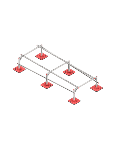 Опорная конструкция для установки оборудования TECHNORAPTOR FOOT 1200х3000 тип 1 КМ-профиль (KM-TR-F-SSEI-1200-3000-1) в Ростове-на-Дону Системы видеонаблюдения Pintop.ru
