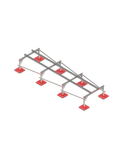 Опорная конструкция для установки оборудования TECHNORAPTOR FOOT 1200х4000 тип 1 HD КМ-профиль (KM-TR-F-SSEI-1200-4000-1 HD) в Ростове-на-Дону Системы видеонаблюдения Pintop.ru