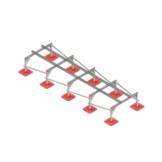 Опорная конструкция для установки оборудования TECHNORAPTOR FOOT 1200х4000 тип 2 HD КМ-профиль (KM-TR-F-SSEI-1200-4000-2 HD)