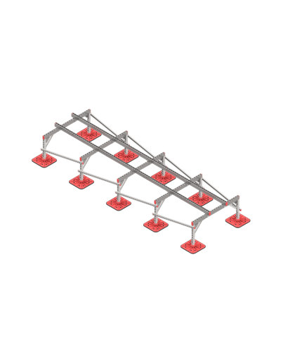 Опорная конструкция для установки оборудования TECHNORAPTOR FOOT 1200х4000 тип 2 HD КМ-профиль (KM-TR-F-SSEI-1200-4000-2 HD) в Ростове-на-Дону Системы видеонаблюдения Pintop.ru