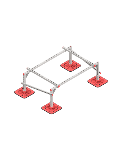 Опорная конструкция для установки оборудования TECHNORAPTOR FOOT 1500х1000 тип 1 КМ-профиль (KM-TR-F-SSEI-1500-1000-1) в Ростове-на-Дону Системы видеонаблюдения Pintop.ru