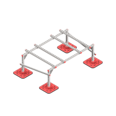 Опорная конструкция для установки оборудования TECHNORAPTOR FOOT 1500х1000 тип 2 КМ-профиль (KM-TR-F-SSEI-1500-1000-2)