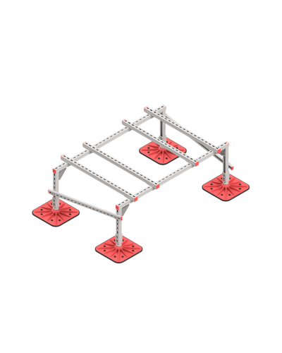 Опорная конструкция для установки оборудования TECHNORAPTOR FOOT 1500х1000 тип 2 HD КМ-профиль (KM-TR-F-SSEI-1500-1000-2 HD) в Ростове-на-Дону Системы видеонаблюдения Pintop.ru