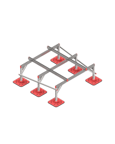 Опорная конструкция для установки оборудования TECHNORAPTOR FOOT 1500х1500 тип 3 КМ-профиль (KM-TR-F-SSEI-1500-1500-3) в Ростове-на-Дону Системы видеонаблюдения Pintop.ru