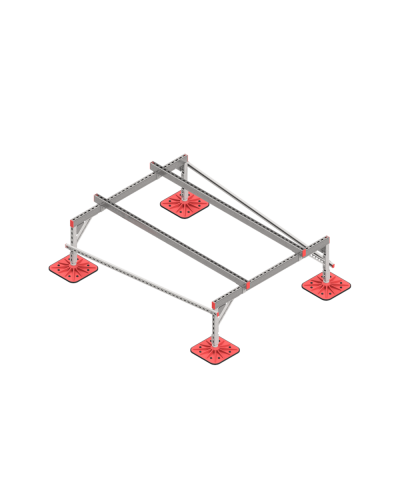 Опорная конструкция для установки оборудования TECHNORAPTOR FOOT 1500х2000 тип 1 HD КМ-профиль (KM-TR-F-SSEI-1500-2000-1 HD) в Ростове-на-Дону Системы видеонаблюдения Pintop.ru