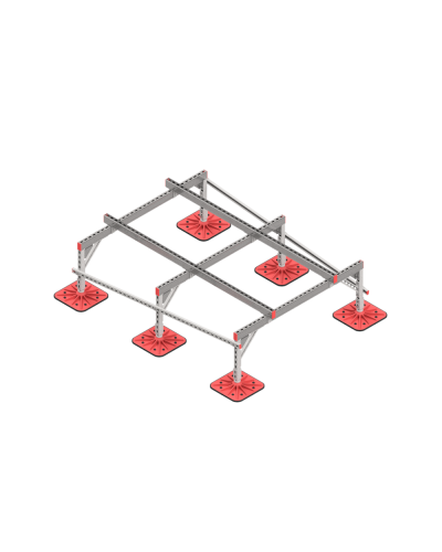 Опорная конструкция для установки оборудования TECHNORAPTOR FOOT 1500х2000 тип 2 КМ-профиль (KM-TR-F-SSEI-1500-2000-2) в Ростове-на-Дону Системы видеонаблюдения Pintop.ru