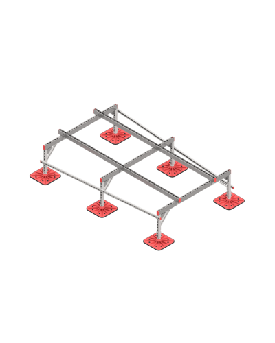 Опорная конструкция для установки оборудования TECHNORAPTOR FOOT 1500х2500 КМ-профиль (KM-TR-F-SSEI-1500-2500) в Ростове-на-Дону Системы видеонаблюдения Pintop.ru