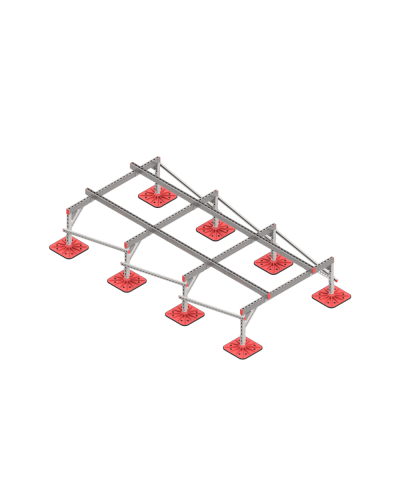 Опорная конструкция для установки оборудования TECHNORAPTOR FOOT 1500х3000 тип 2 КМ-профиль (KM-TR-F-SSEI-1500-3000-2) в Ростове-на-Дону Системы видеонаблюдения Pintop.ru