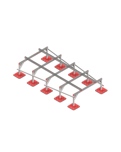Опорная конструкция для установки оборудования TECHNORAPTOR FOOT 1500х3000 тип 3 КМ-профиль (KM-TR-F-SSEI-1500-3000-3) в Ростове-на-Дону Системы видеонаблюдения Pintop.ru
