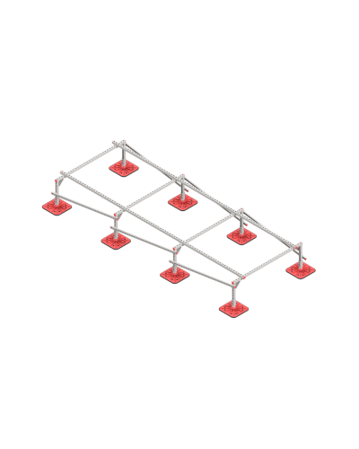 Опорная конструкция для установки оборудования TECHNORAPTOR FOOT 1500х4000 тип 1 HD КМ-профиль (KM-TR-F-SSEI-1500-4000-1 HD) в Ростове-на-Дону Системы видеонаблюдения Pintop.ru