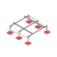 Опорная конструкция для установки оборудования TECHNORAPTOR FOOT 1800х1800 HD КМ-профиль (KM-TR-F-SSEI-1800-1800 HD)