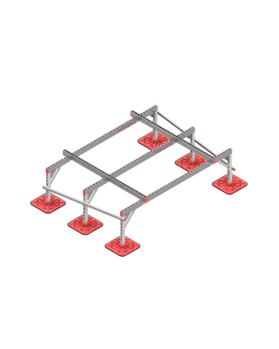 Опорная конструкция для установки оборудования TECHNORAPTOR FOOT 2000х1500 тип 1 HD КМ-профиль (KM-TR-F-SSEI-2000-1500-1 HD) в Ростове-на-Дону Системы видеонаблюдения Pintop.ru