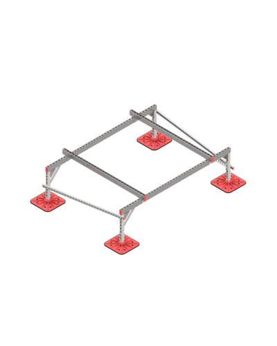 Опорная конструкция для установки оборудования TECHNORAPTOR FOOT 2000х1500 тип 2 HD КМ-профиль (KM-TR-F-SSEI-2000-1500-2 HD) в Ростове-на-Дону Системы видеонаблюдения Pintop.ru