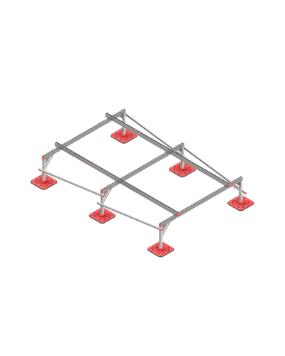 Опорная конструкция для установки оборудования TECHNORAPTOR FOOT 2000х3000 тип 1 HD КМ-профиль (KM-TR-F-SSEI-2000-3000-1 HD) в Ростове-на-Дону Системы видеонаблюдения Pintop.ru