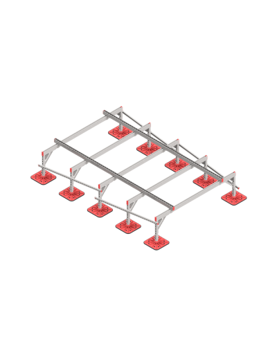 Опорная конструкция для установки оборудования TECHNORAPTOR FOOT 2000х3000 тип 2 КМ-профиль (KM-TR-F-SSEI-2000-3000-2) в Ростове-на-Дону Системы видеонаблюдения Pintop.ru